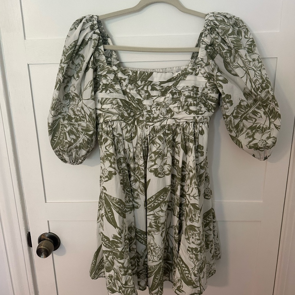Abercrombie Green Toile Short Dress